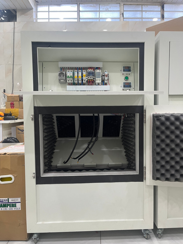سوپر سایلنت باکس ماینر کولر دار جنس بدنه PVC سه ظرفیتی