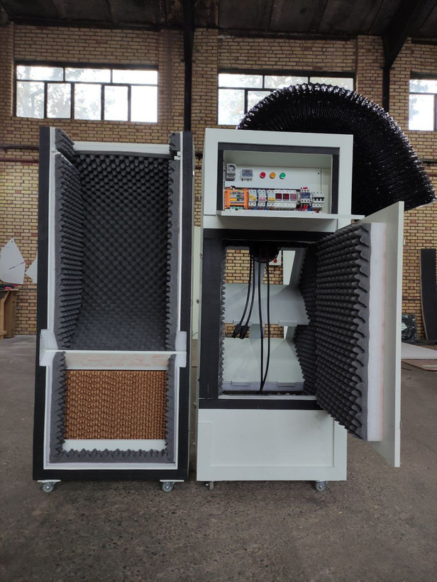سوپر سایلنت باکس ماینر کولر دار جنس بدنه PVC چهار ظرفیتی